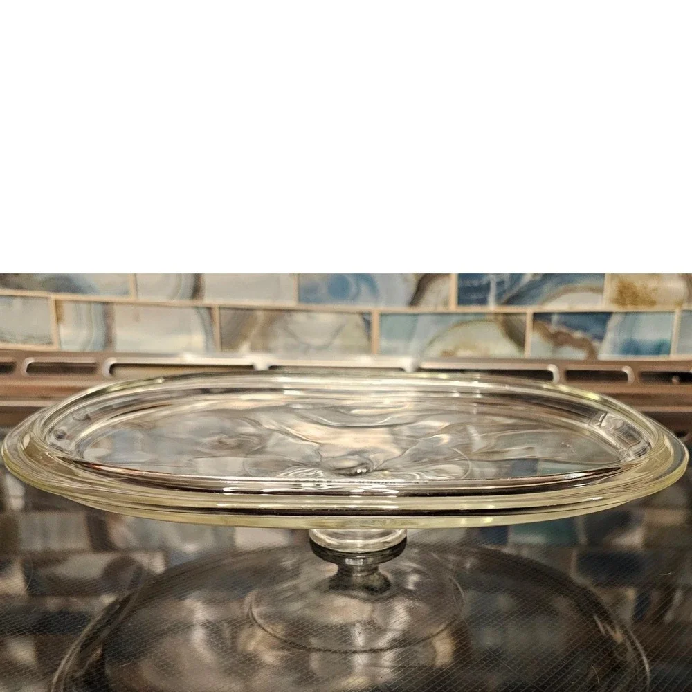 Pyrex Clear Glass Oval Replacement Lid DC1.5C‎ 22 1.5 Quart Casserole Dish Cover
